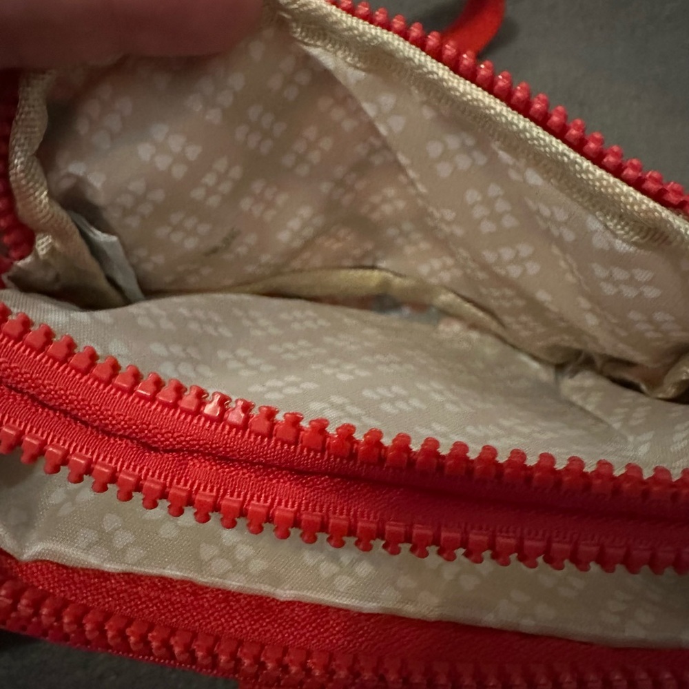 Kipling Red And Blue Monkey Pattern Bag - image 5